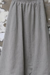 AVIVA JIFEI XUE 25 Autumn/Winter Round Neck Layered Balloon Top/Skirt AJX-FW25-LBS-DMCWD-Dove Microcheck Skirt